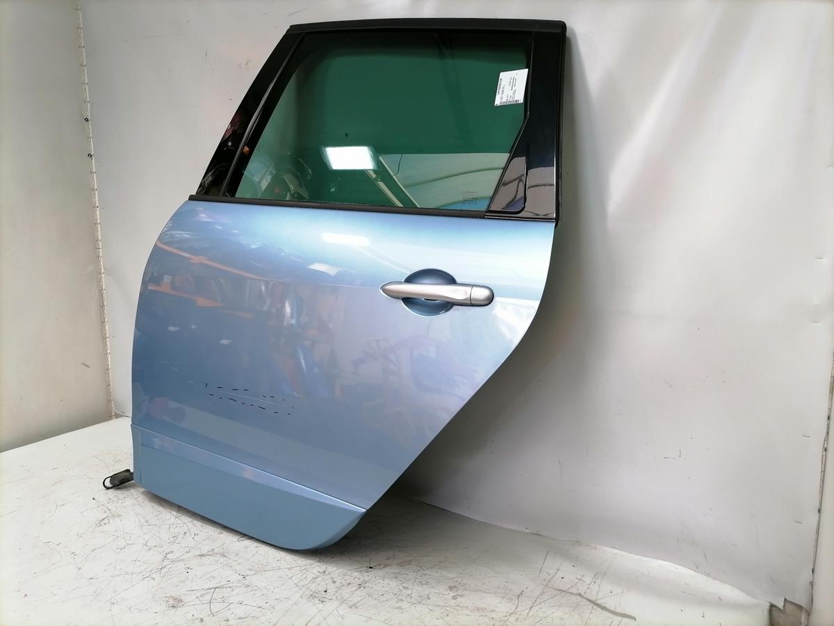 Renault Scenic 3 original T&uuml;r hinten links Terpa Hellblaumetallic Rohbau Bj.2011